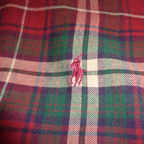 Polo Ralph Lauren Mens Flannel Blake Shirt Medium Preppy Long Sleeve - Picture 3 of 8